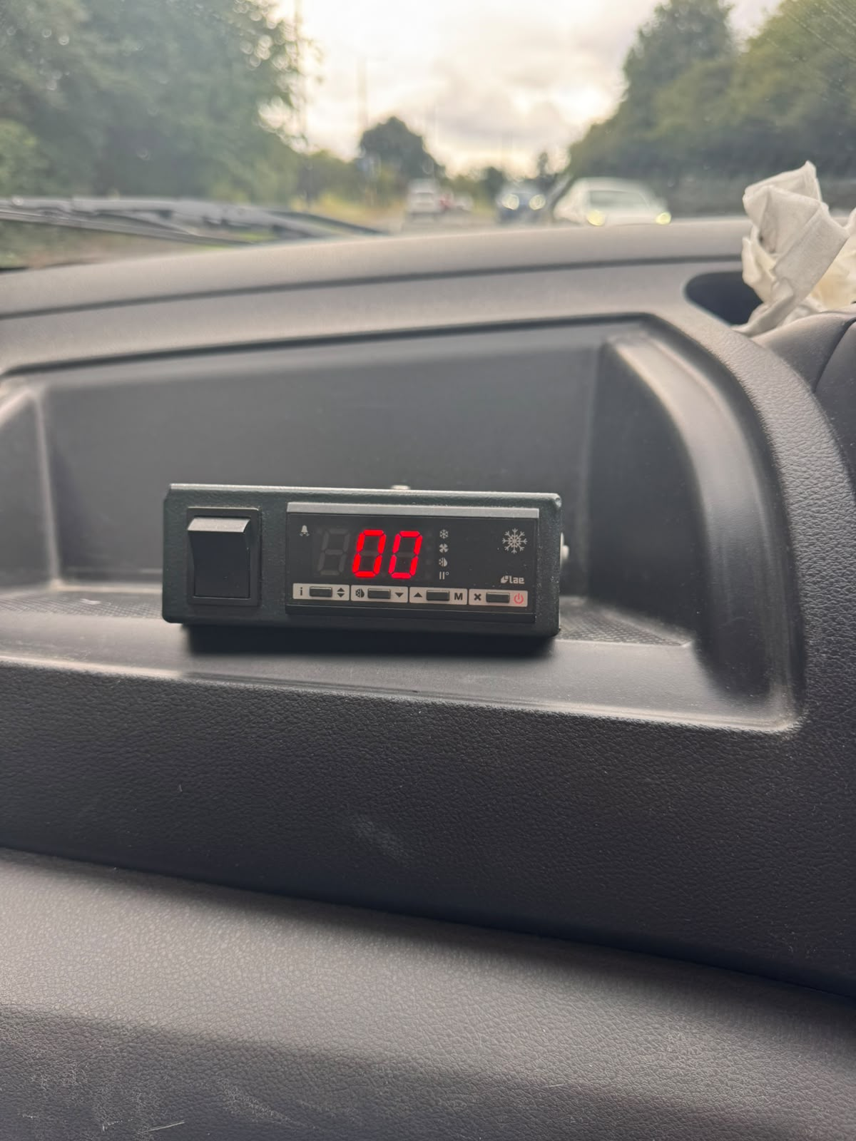 The temperature control inside the NEMB delivery vehicle keeping orders chilled